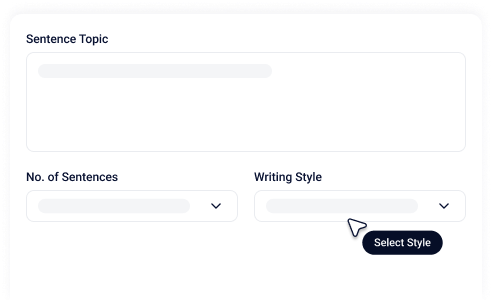 How to Use the AI Sentence Generator?